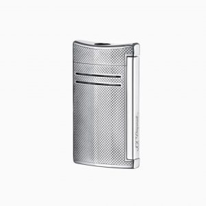 S.T. DUPONT MAXIJET LIGHTER - CHROME GRID