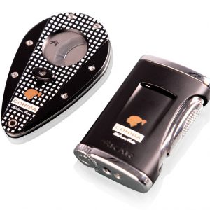 COHIBA BEHIKE CUTTER AND LIGHTER SET